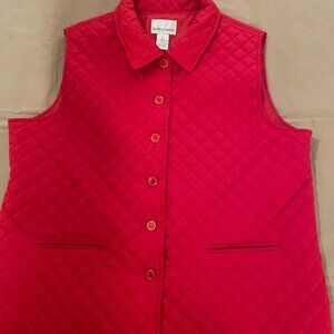 Draper's and Damon's red quilted vest 1X